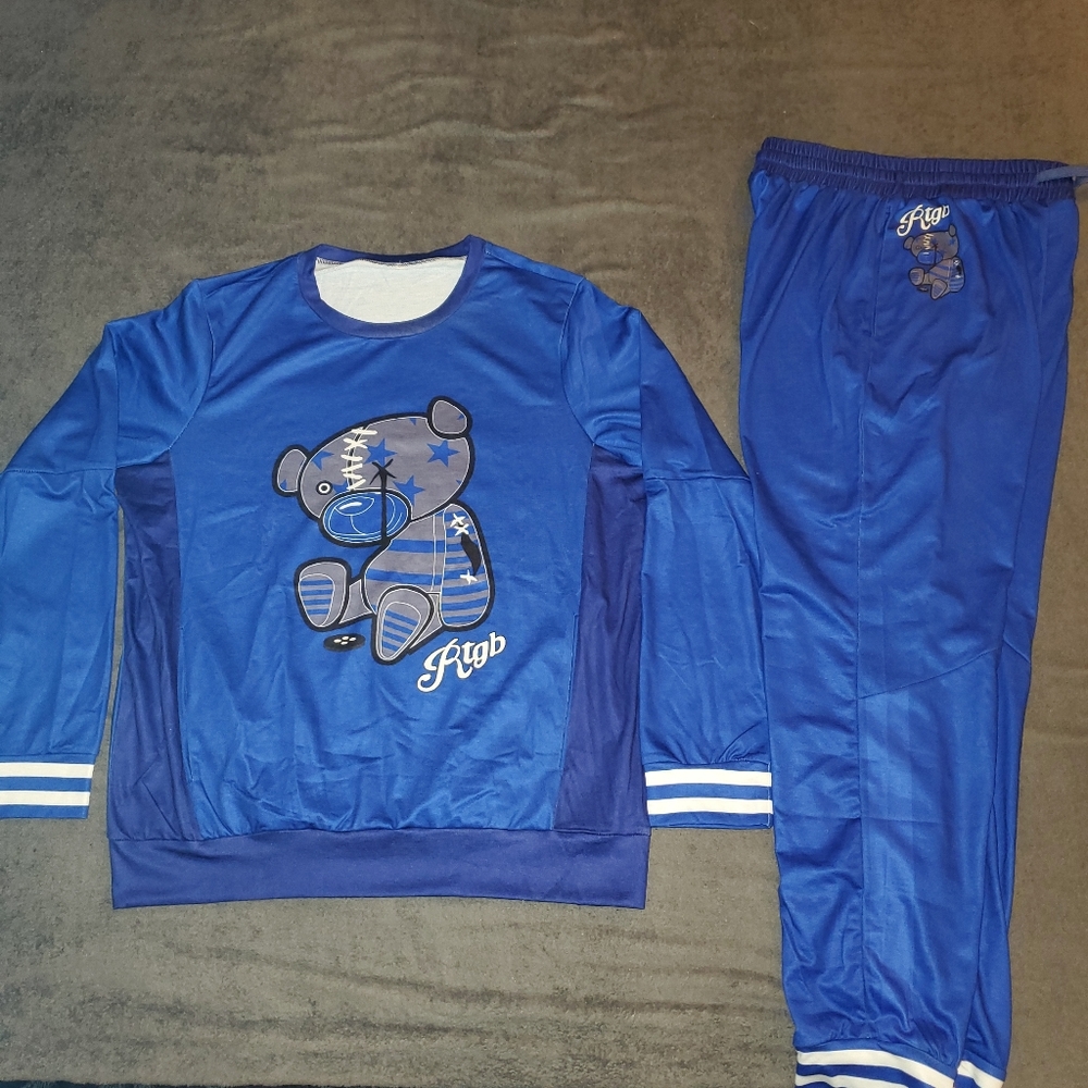Royal blue Bad Bear track suit
